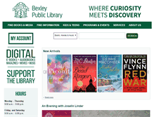 Tablet Screenshot of bexleylibrary.org